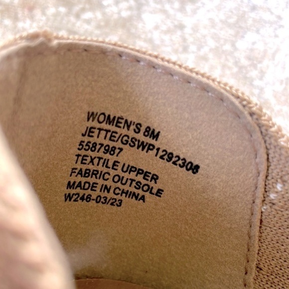 Brand New Mia Girl Woven Stretch Neutral Slip On Fly Knit Pointed Toe Flats - Picture 11 of 15